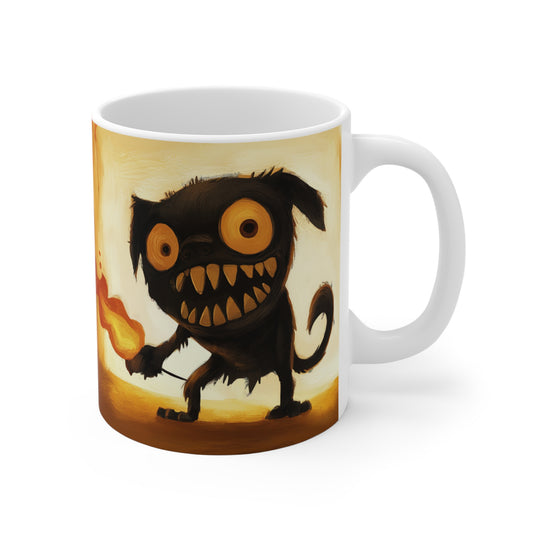 Fire Eater, Rottweiler - Ceramic Mug