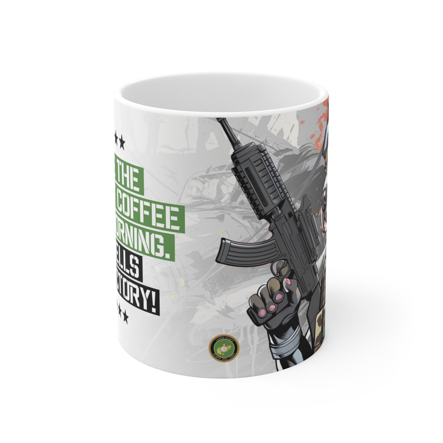Pitbull - I Love The Smell Of Coffee... - Ceramic Mug