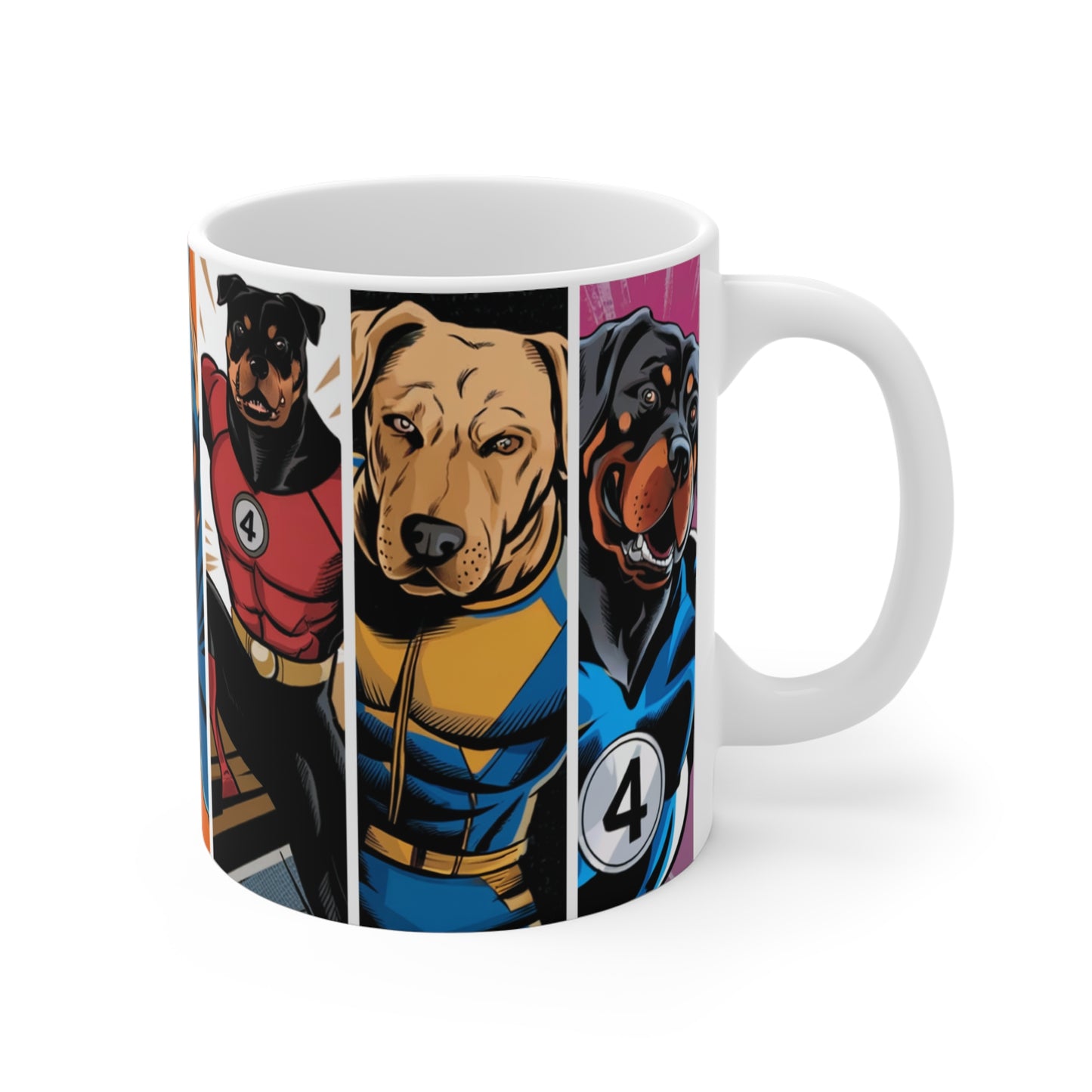 Comic Heroes Cup | 11oz Ceramic Coffee Mug