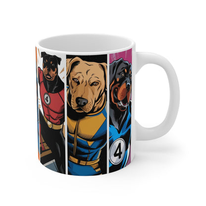 Comic Heroes Cup | 11oz Ceramic Coffee Mug