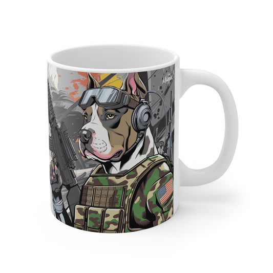 Pitbull - I Love The Smell Of Coffee... - Ceramic Mug