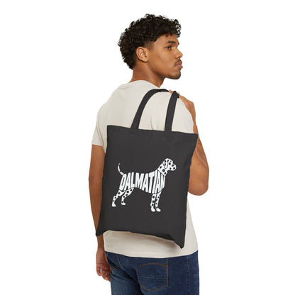 Joe Muggins - Dalmatian - Cotton Canvas Tote Bag