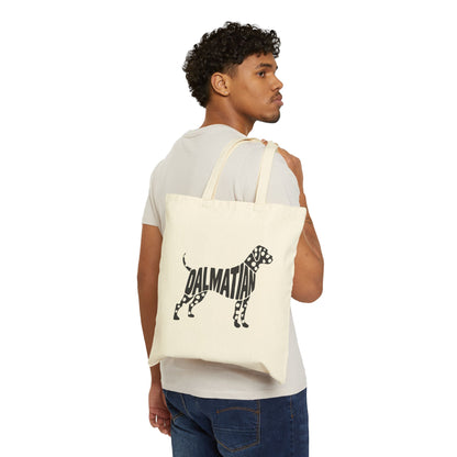 Joe Muggins - Dalmatian - Cotton Canvas Tote Bag