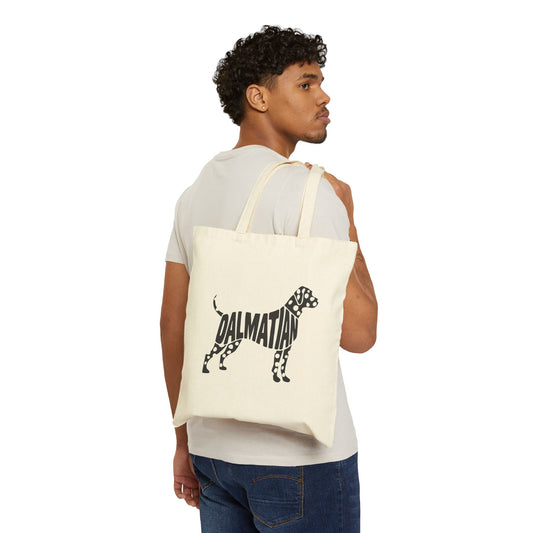Joe Muggins - Dalmatian - Cotton Canvas Tote Bag