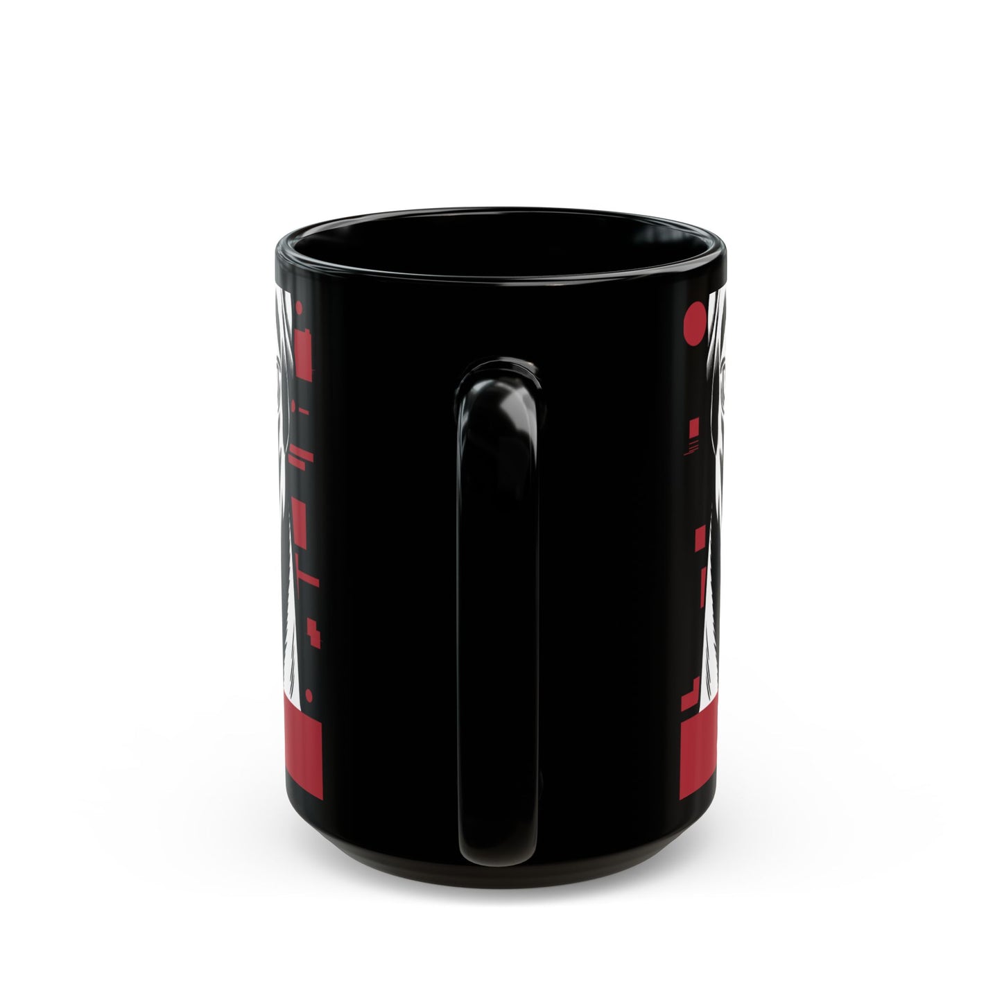 Sic'em Doberman - Black Ceramic Mug